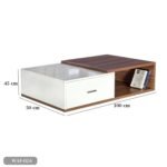 MDF Wood Coffee Table - WAF-024 - Image 3