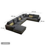 Beech wood corner with linen or velvet fabric - KYN-042 - Image 3