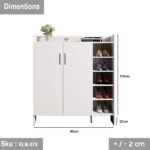 Argoita shoe rack 90 * 110 MDF wood - Image 3