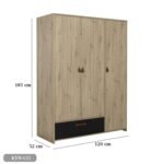 MDF wood wardrobe with HPL layer - KYN-121 - Image 3