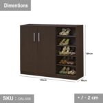 High quality MDF wooden shoe cabinet - OAL-008 - Image 3
