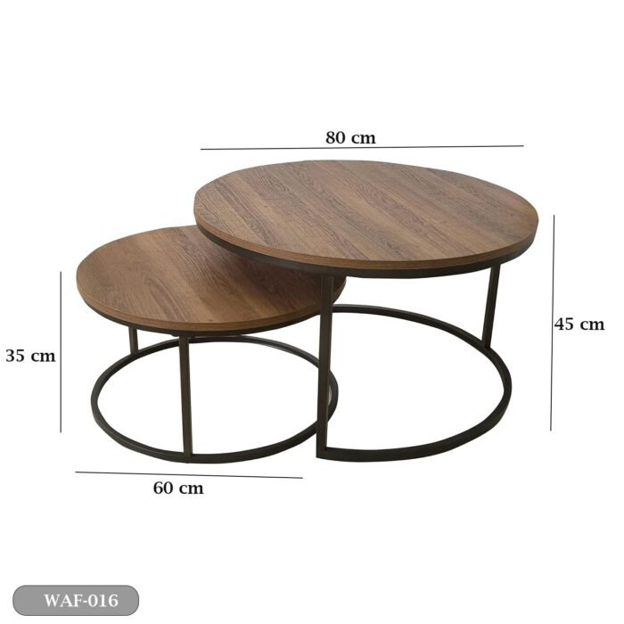 MDF and metal coffee table - WAF-016 - Image 2
