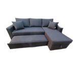 Manx sofa, 2 seater, bed and storage drawer - red beech wood - HST-041 - Image 4