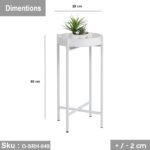 Metal side table with thermal paint - O-SRH-049 - Image 3
