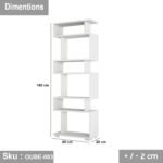 High quality MDF wood bookcase - OUBE-083 - Image 3
