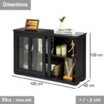 Beech wood buffet and counter - OHA-086 - Image 3