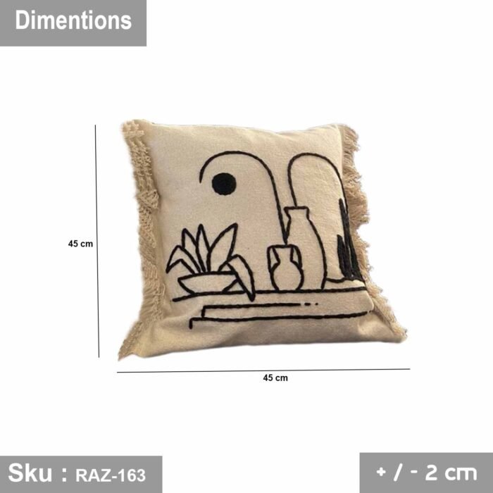 Linen cushion - RAZ-163 - Image 3