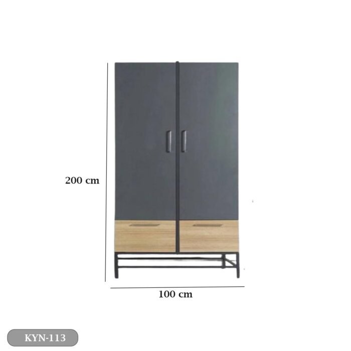 MDF wood wardrobe with HPL layer - KYN-113 - Image 3