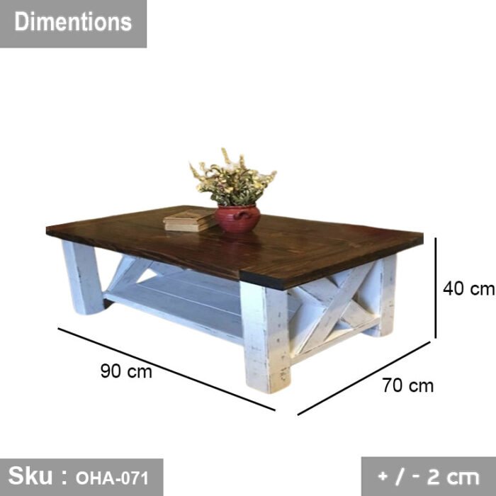 Swedish Wood Coffee Table - OHA-071 - Image 3