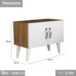 High quality MDF wood nightstand - OUBE-012 - Image 3
