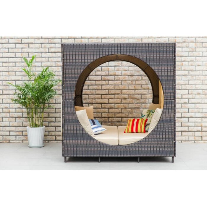 Renata rattan bed for large areas and hotels - Image 3
