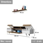 Martha TV unit 180 * 42 MDF wood - Image 3