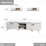 High quality MDF wood TV table - HFS-113 - Image 3