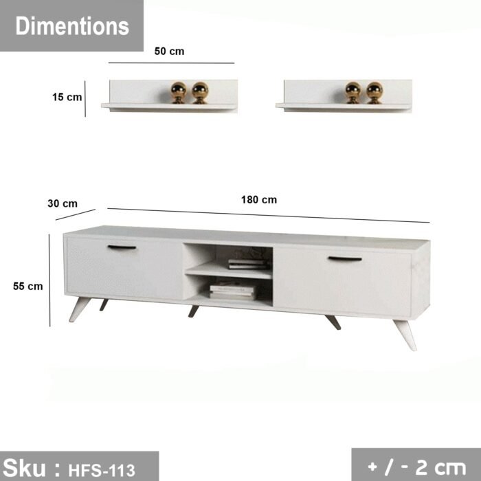 High quality MDF wood TV table - HFS-113 - Image 3