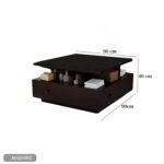 Spanish MDF wood coffee table - MAD-092 - Image 3