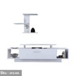 TV table with additional units made of high-quality MDF wood - HFS-005 - Image 3