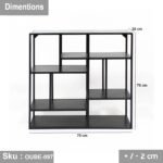 Steel shelf unit with thermal paint - OUBE-097 - Image 3