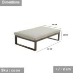 Corner seat for 4 peopmade of metal - OS-266 - Image 3