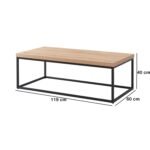 High quality metal and wood coffee table - OMM-043 - Image 3