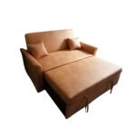 Manx 2-Seater Sofa Bed - Red Beech Wood - HST-077 - Image 4