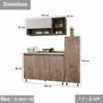 High quality MDF wood 3 piece kitchen - O-SRH-130 - Image 3