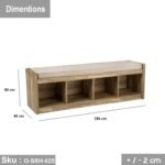 High-quality MDF wooden shoe rack - O-SRH-025 - Image 3