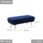 High Quality MDF Wooden Banket - BDF-036 - 120cmX45cm - Image 3