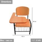 Metal lecture chair - leather - OMD-335 - Image 3