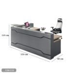 Reception desk - Reception Counter - Spanish MDF wood - CEM-119 - Image 3