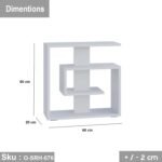 High quality MDF wood side table - O-SRH-076 - Image 3