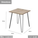 High quality MDF wood side table - O-SRH-054 - Image 3