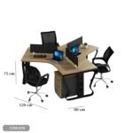 Tripworkstation made of Spanish MDF wood - CEM-028 - Image 3