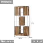 Shelving unit 120x40cm - OVCH-117 - Image 3