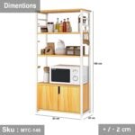 Electrostatic paint metal kitchen storage unit -MTC-146 - Image 3