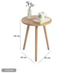 Side table made of MDF and beech wood - WAF-041 - Image 2