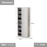 High quality MDF wooden shoe cabinet - OAL-006 - Image 3