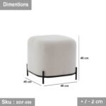 Musk wood and MDF and steel sofa - BDF-098 - Image 3