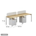 Spanish MDF doubwood workstation - CEM-026 - Image 3