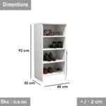 Fresco shoe cabinet 45 * 50 MDF wood - Image 3