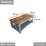 Swedish Wood Coffee Table - OHA-072 - Image 3