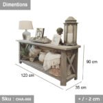 Swedish wood console - OHA-066 - Image 3