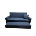 Manx 3-seater sofa bed with swivel back - red beech wood - HST-024 - Image 4