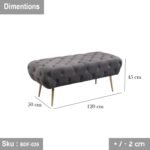 High quality MDF wood bankette - BDF-035 - 120cmX45cm - Image 3
