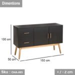 Coffee Corner made of beech wood and counter - OHA-085 - Image 3