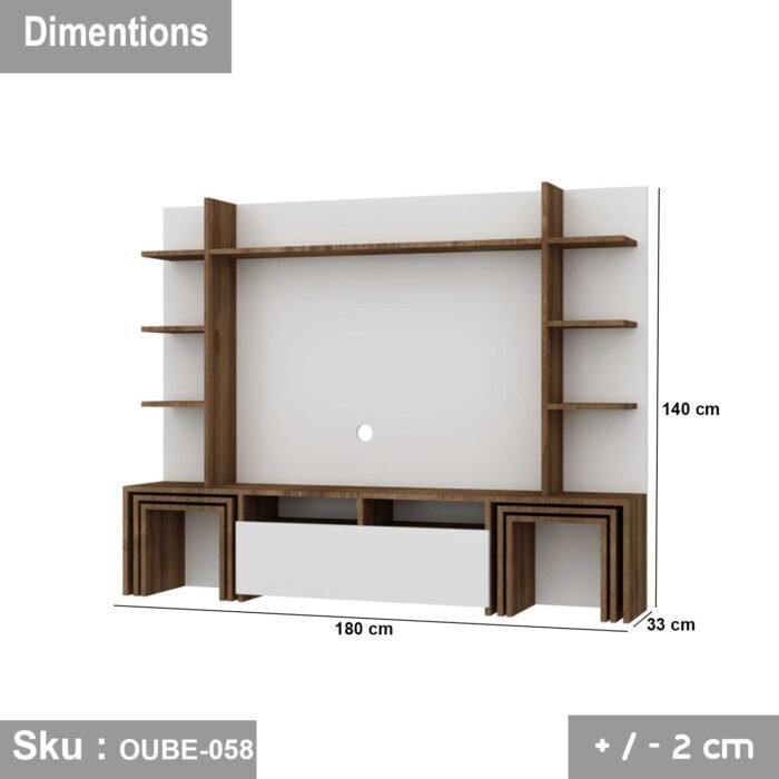 High quality MDF wood TV unit - OUBE-058 - Image 2