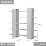 High quality MDF wood bookcase - OUBE-088 - Image 3