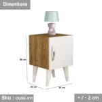 High quality MDF wood nightstand - OUBE-011 - Image 3
