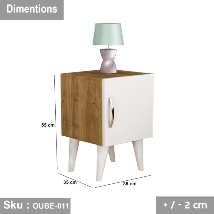High quality MDF wood nightstand - OUBE-011 - Image 3
