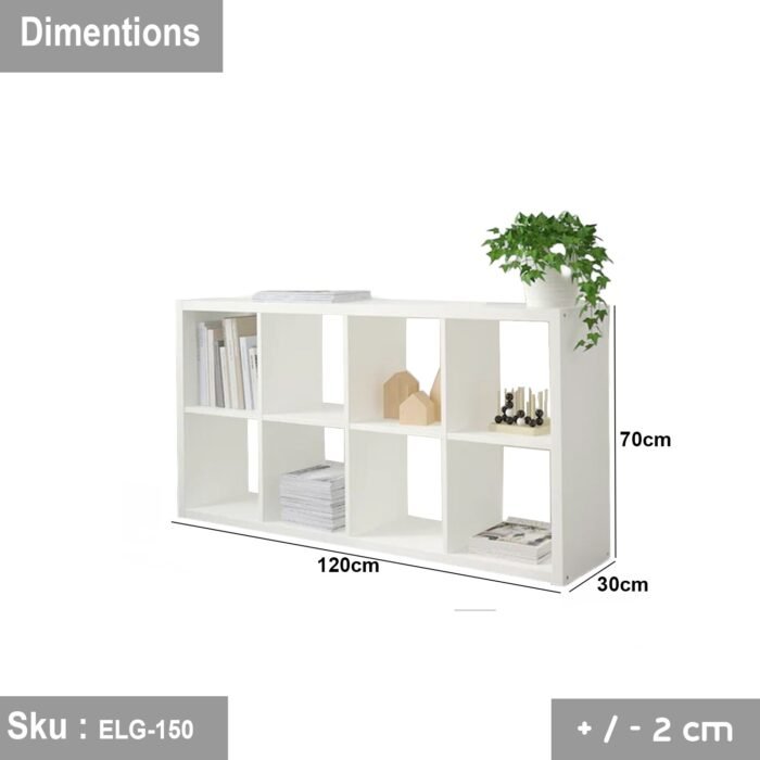 High quality MDF wood book shelves unit - ElG-150 - Image 3