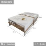 High quality MDF wood coffee table - OUBE-025 - Image 3